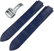 [XNWKF] Calfskin Watch Watchband，For Ballon Bleu De Cartier Convex Type Watch Strap 14/16/18/20/22mm Bracelets