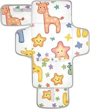Reusable Changing Table pad with Tissue Pocket Travel Changing pad for Baby Lightweight & Foldable Changing Station