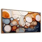 Abstract Wall Art - Colorful Canvas Wall Art, Framed for Living Room Decor - ...