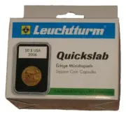 Pack of 5 Lighthouse 41mm QuickSlab Rectangular Graded Coin Slabs Silver Eagle