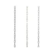 Acc. - 5m Oval Chain Pendant in Black/Brass/Chrome Superlux Lighting - CHAN-BL, CHAN-BS, CHAN-CH