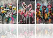 Graffiti Street Art Banksy Canvas Wall Art for Living Room Decor 3 Pieces Little Couple Picture Print Pop Artwork Lovely Kitchen Wall Decor Abstract Artwork Home Decor Room Wall Pictures 60x28 Inch