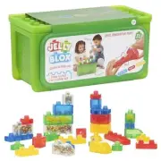 Jelly Blox Stash 'N Stack 2-in-1 Storage Case Including 30 Blocks | Toddler &