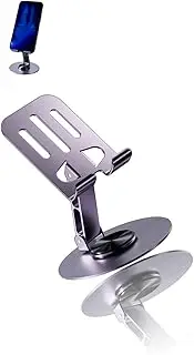 360° Rotating Desk Phone Stand, Portable Foldable Cradle for All Smartphones & iPads, Purple Organizer Accessory