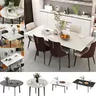 High-end Marble Kitchen Dining Table Extendable Restaurant Table Lifting Table