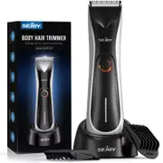 SEJOY Men Manscape Groin Pubic Hair Ball Trimmer Electric Body Shaver Waterproof