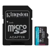 Kingston Canvas Go Plus microSDXC Memory Card - 64GB UHS-I - Class 10 - U3 - V30