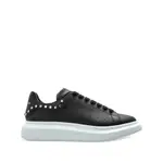 [Alexander Mcqueen] Alexander Mcqueen Leather Sneakers 42 IT BLACK