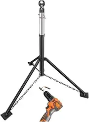Schumaho Gooseneck Tripod Stabilizer Jack for 5th Wheel Trailer Rv, (Allow Drill Adjust), 5000lb Load Capacity & Adjustable Height from 35" to 56"（Patented