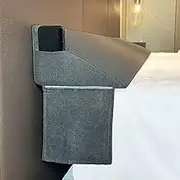 HONEHO King Size(76"x10"x6") Bed Wedge Pillow for Headboard,Bed Gap Filler(0-7"), Triangle Pillow Wedge for Sleeping Reading Rest, Between Your Headboard and Mattress(Grey)