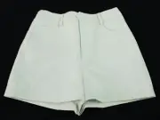 Nasty Gal Women's Whatever The Faux Leather High-Waist Shorts MP9 White US 4 NWT