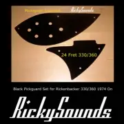 Rickysounds Custom Made Black Pickguard for 330/360/340/370