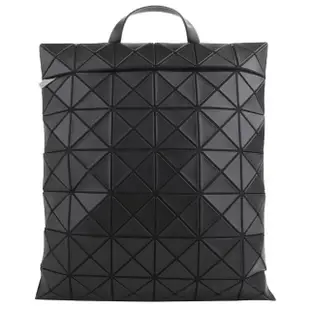 【ISSEY MIYAKE 三宅一生】BAOBAO 幾何方格6x7皮質後背包(黑/霧面)