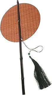 SAFIGLE Foldable Summer Handheld Round Folding Bamboo Hand Fan