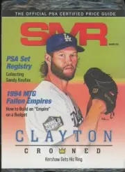 Clayton Kershaw PSA Magazine Sealed (SMR) Sports Market Report Jan 2021 Vol 318