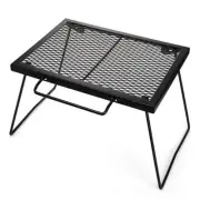 Folding Campfire Grill Grate with Carrying Handle, Portable Camping Grill