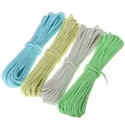 50ft Nylon Reflective Paracord Parachute Cord String 9 Core 550lb Luminous Glow Camping Hiking Rope 33 WHITE