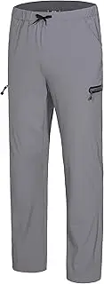 [Little Donkey Andy] Men's Ultra-Stretch Lightweight Quick Dry Athletic Pants Drawstring Travel Exercise Running Jogging