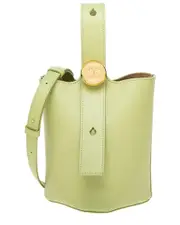 Loewe Pebble Mini Leather Bucket Bag