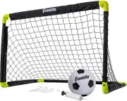 Beginners Soccer Net and Ball Set Kids Indoor Outdoor Play Sports Training Black