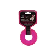 Scream Xtreme Treat Tyre Dog Chew Toy Loud Pink - 3 Sizes