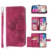 MCC iPhone Xs Max Wallet Case Cover Extra Card Slots with Strap Apple [Red]