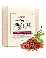 Lovery Patchouli Sandalwood Handmade Goat Milk Soap Bar