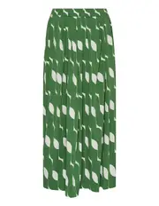 [Dries Van Noten] Fluid Stretch Silk Printed Skirt