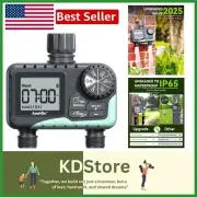 Automatic Irrigation Water Timer: 2 Separate Zones with 38 Watering Frequencies