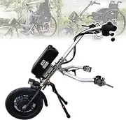 Wheelchair Pull Device, 48v 15/17 Ah Battery, with Front Light/Shock Absorber System/Tweeter, 3 Speed: (30+5km/h; 25km/h; 18km/h), for Disabled Wheelchair,A