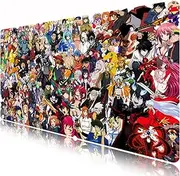 KINPLE XXL Extended Large Gaming Mouse Pad Non-Slip Water-Resistant Rubber Cloth Computer Game Mouse Mat(35.4×15.75×0.1 inch) (35.4×15.75inch(U12))