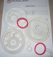 1980 Gottlieb Panthera Pinball Machine Rubber Ring Kit