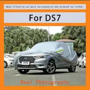 For DS7 Car Cover Rain Frost Snow Dust Waterproof Protection Exterior Car Protector Covers Anti UV Outdoor Sun Reflective Silver