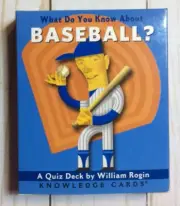 What Do You Know About Baseball Game Knowledge Trivia Quiz Card Deck Game