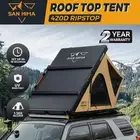 San Hima kalbarri Lite Rooftop Tent Hardshell With Ladder & Rack Camping Khaki