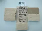 5 BARS CHAMOMILE PATCHOULI FRANKINCENSE MYRRH GOAT MILK SOAP HAPPY GOAT CREAMERY