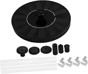 Hohopeti S10b1 Solar Bird Bath Pump 1.4w 120l/h Easy Clean Floating Solar Fountain for Pool Garden Aquarium 4 Nozzles