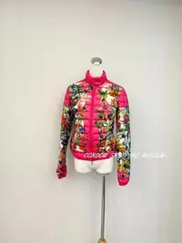 在飛比找Yahoo!奇摩拍賣優惠-MONCLER 亮眼 花朵 羽絨薄外套 *倫敦櫥窗*