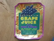 VINTAGE DRINK LABEL- SANATARIUM GRAPE JUICE
