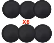 6x Modern Matte Black Dinner Plates Dishwasher And Microwave Safe