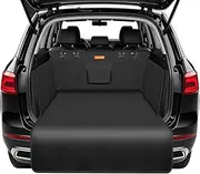 Alfheim Cargo Liner for Dog, Nonslip Waterproof Anti-Wrinkle Pet Boot Liner, Anti-Scratch Tear-Resistant Washable Trunk Cover Mat Travel, Fits for Medium Small Car Truck SUV, Black