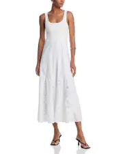 Derek Lam 10 Crosby Maeleyse Mixed Media Lace Dress