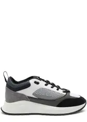 Cleens Essential Runner Panelled Mesh Sneakers - Grey - 9 9