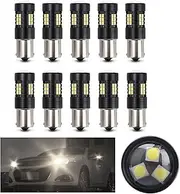 10pcs 3030 21smd Car Reversing Light LED Bulbs 1156 1157 BA15S 3D Diffusion Indicator Light Bright Canbus Error Free Compatible with Auto Car Gauge Cluster Dashboard Light Lamp (white)