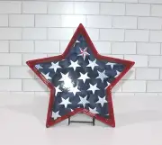MacKenzie Childs Royal Star Ceramic Tray