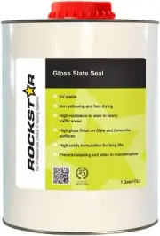 Rockstar Gloss Slate Seal 1L - Clear, UV Stable, Solvent-Based Sealer.