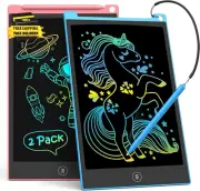 2 Pack LCD Writing Tablet, 10 Inch Colorful Doodle Board Drawing Tablet for Kids