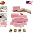 Triple Milled Goat's Milk Soap Bars with Raspberry Essence - Pack of 8, 6.6 OZ