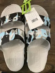 Crocs Sandals Classic Spray Camo Sandals Atmosphere Slip On Men’s Size 11 New