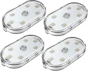 SWOOMEY 4pcs Interior LED Lights for Cars Touch Sensor Ambient Lighting Car Decor Trunk Emergency Lights Upgrade Your Vehicle with Atmosphere Illumination